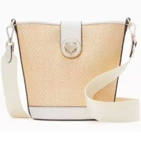 NWT Kate Spade Audrey Mini Bucket Bag W/Crossbody Strap, Color-Parchment… - Picture 3 of 11